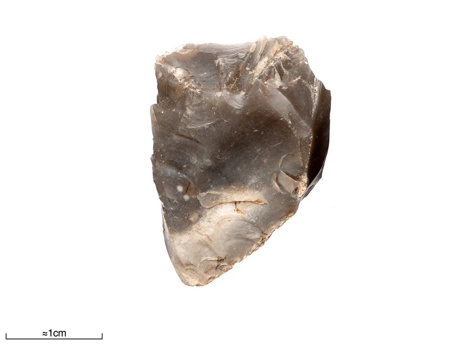 Flint core with platform