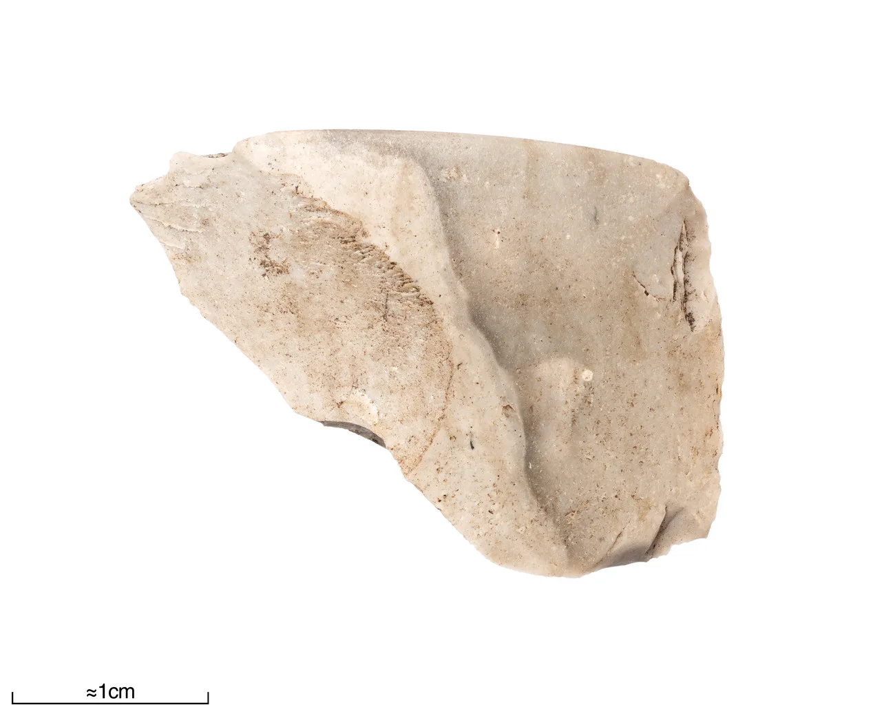 Square-sectioned flint axe with polished edge