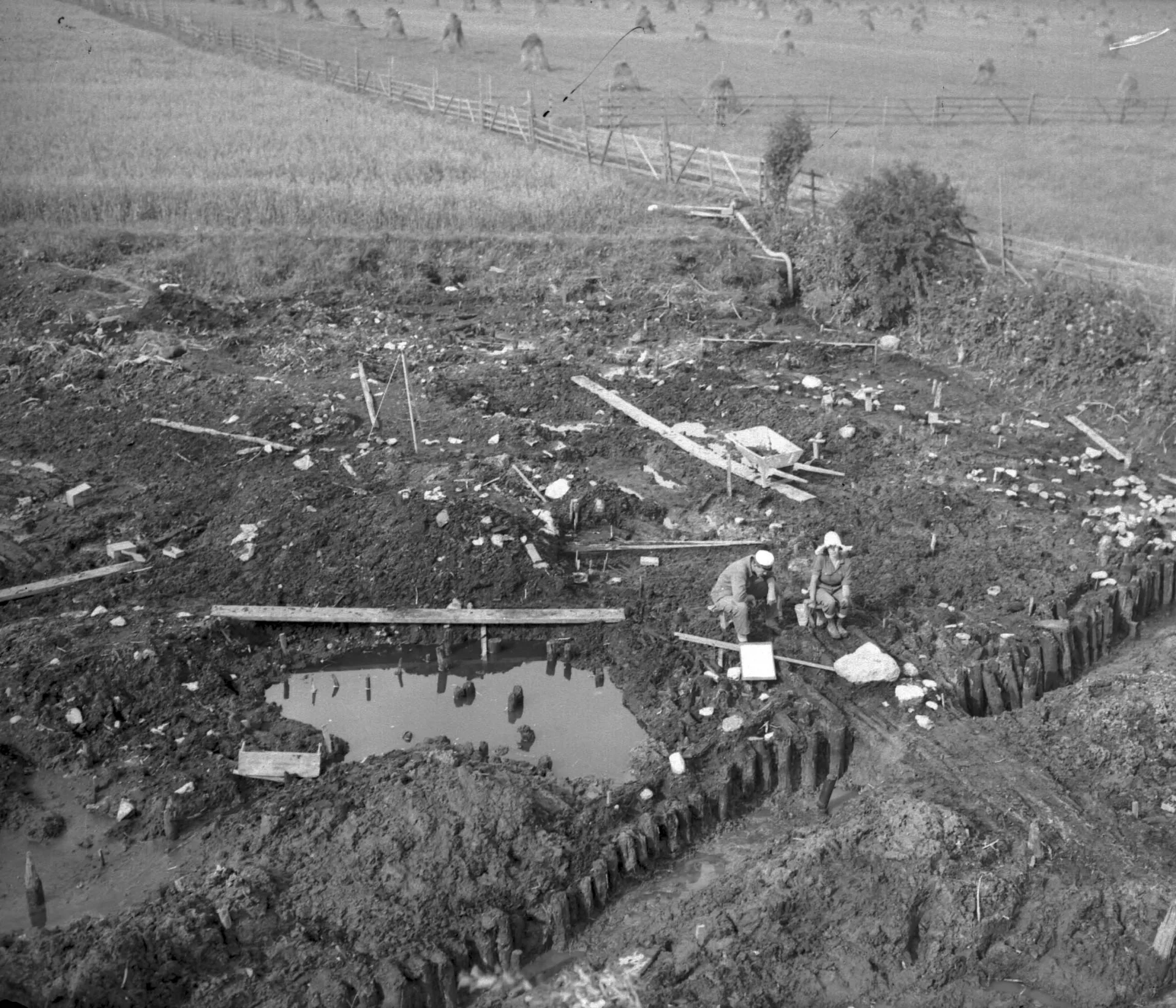 Topographic image from an excavation site