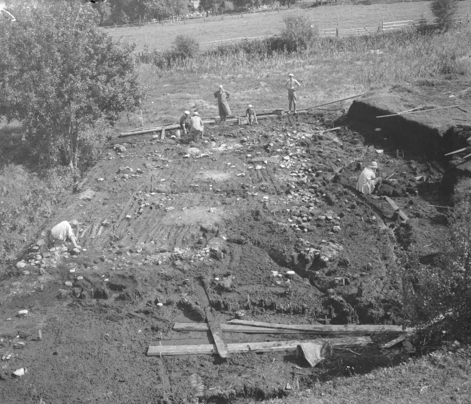 Topographic image from an excavation site