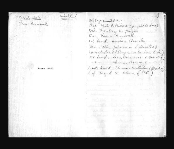 Image of text in a diary