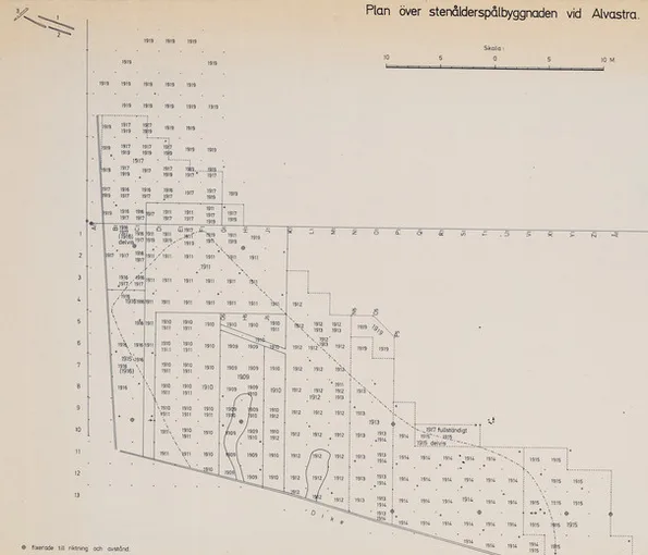 Image of paper documents with field divisions