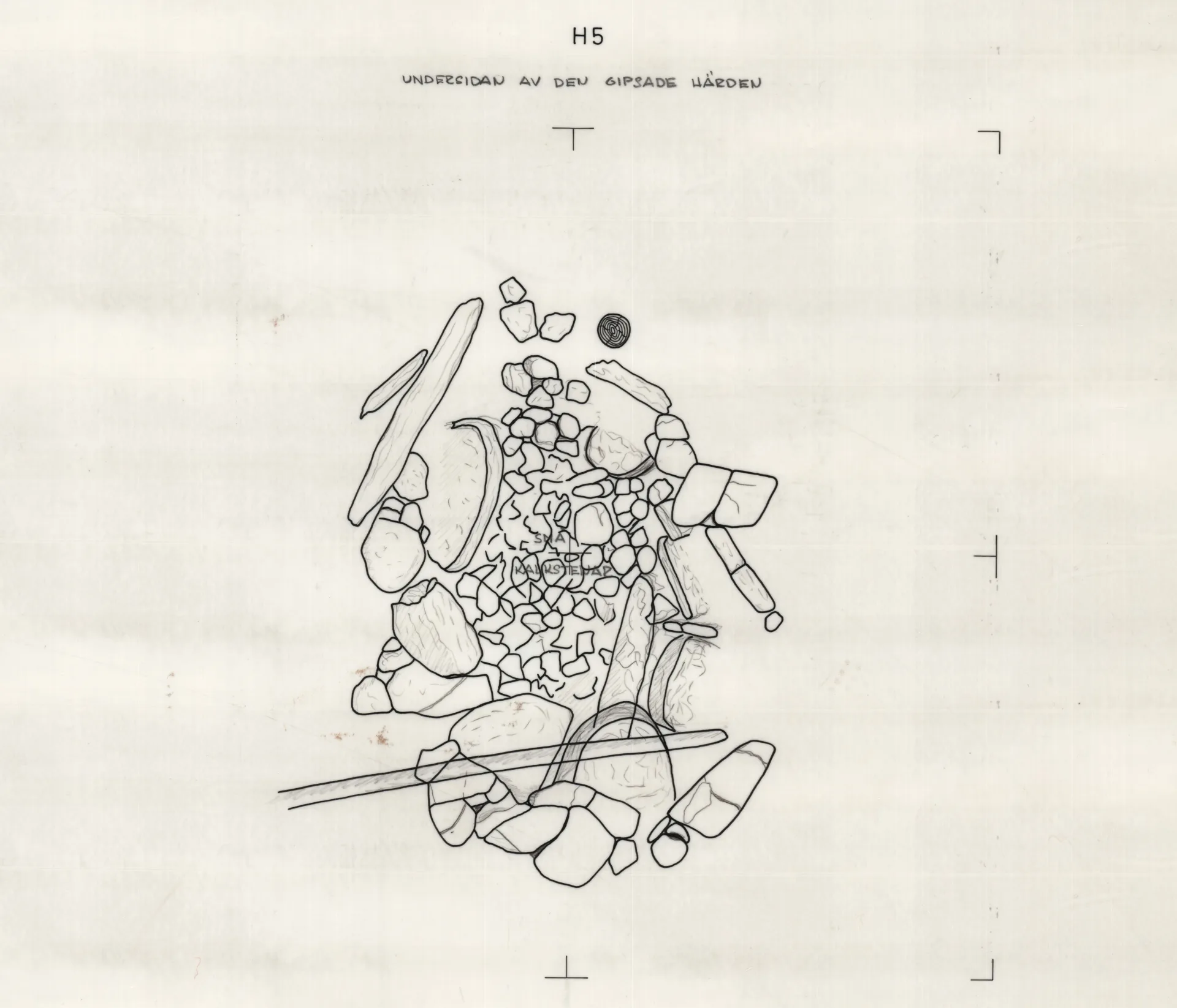 topographic drawing of excavation