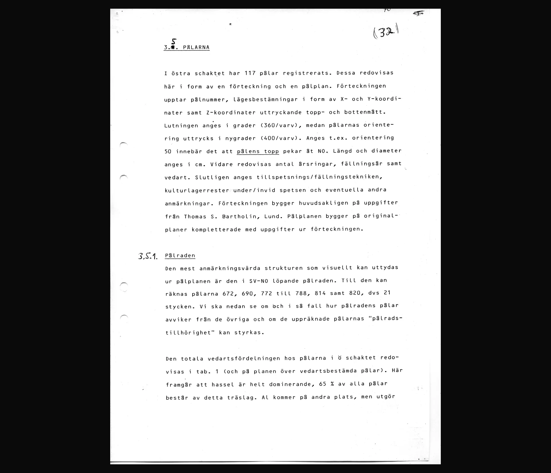 scanned image of an archaeological report